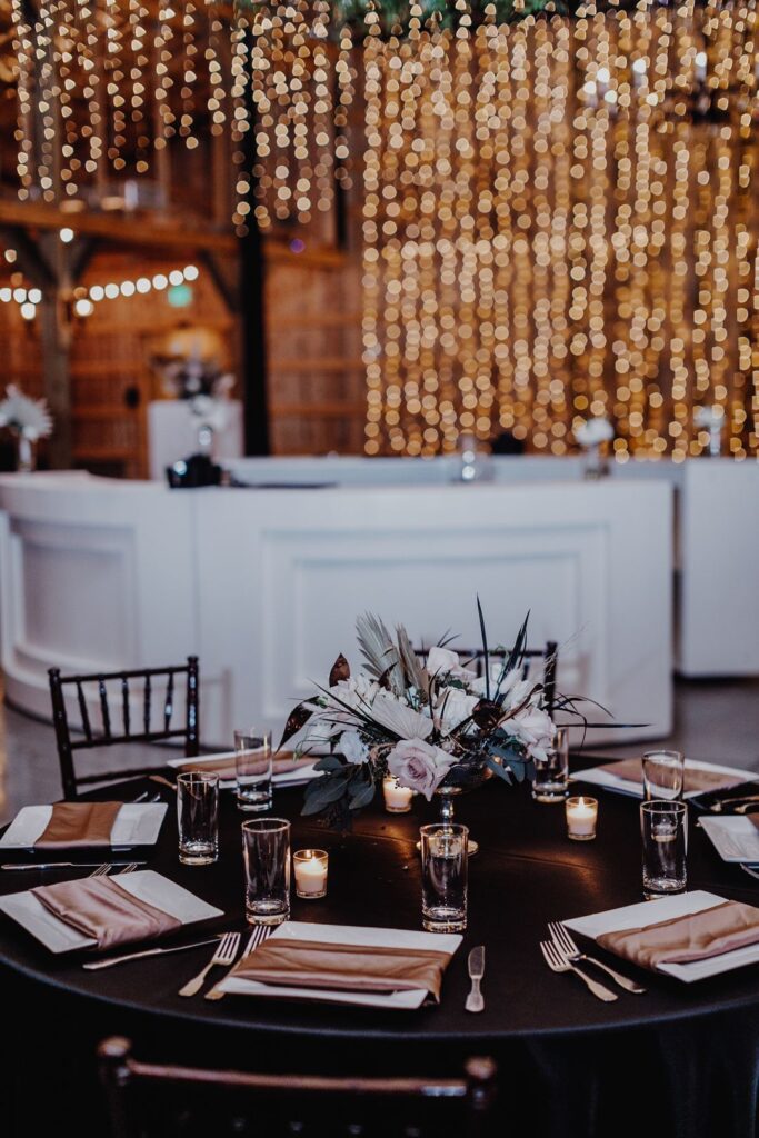 boho luxe wedding table