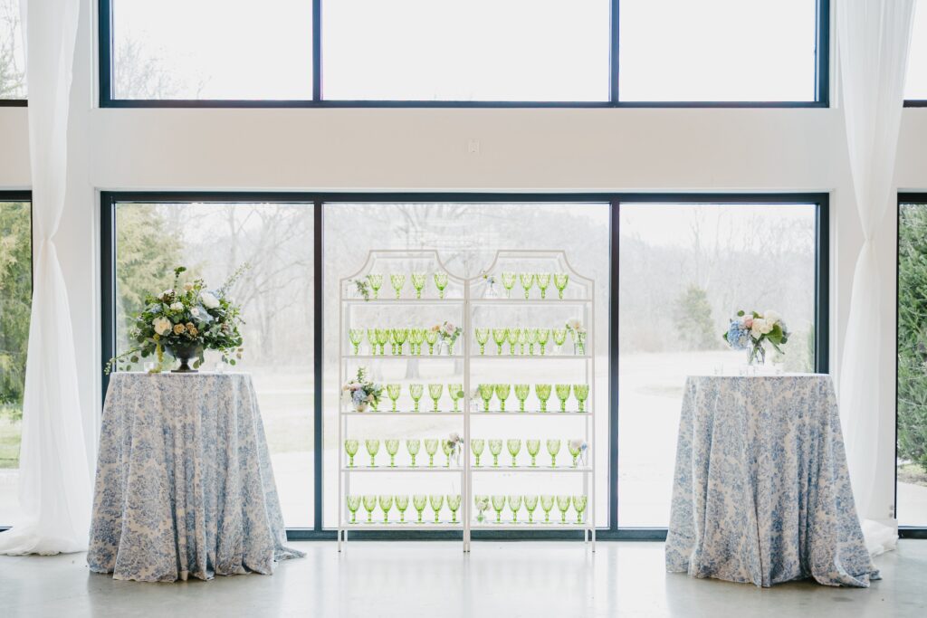 wedding drink display