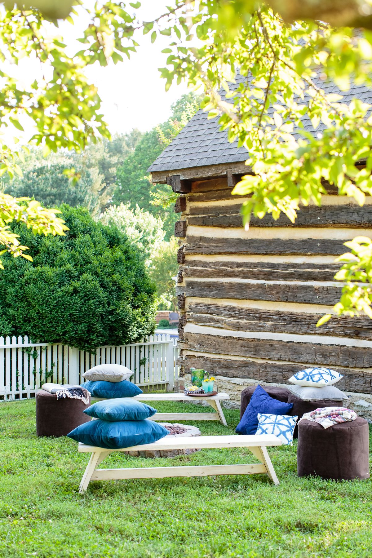 outdoor fire pit for cookout