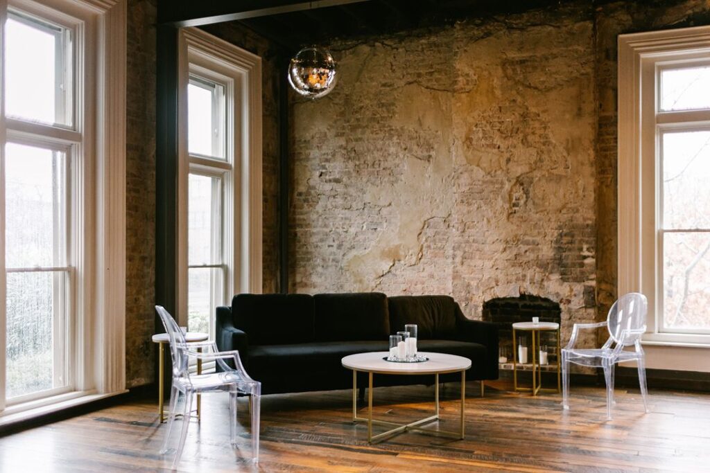 minimalist event lounge