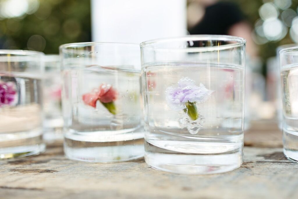 floral wedding cocktails