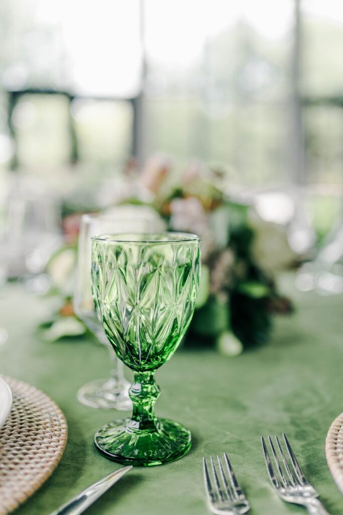 green water goblet
