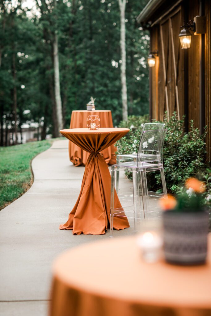 rust colored linens