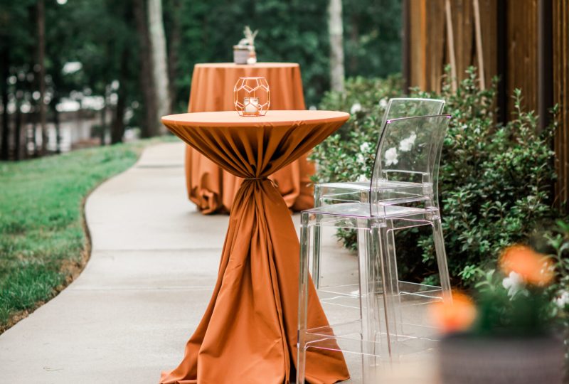 rust colored linens