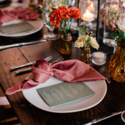 velvet wedding napkins