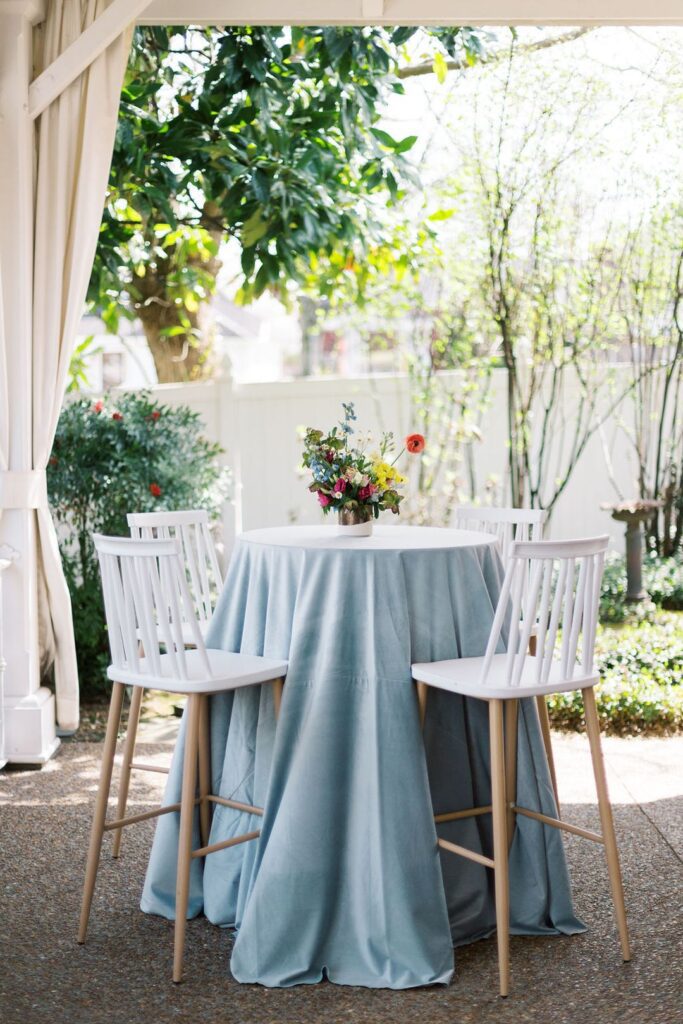 garden party cocktail table