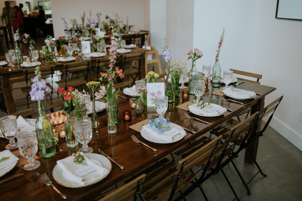 wood farm table rentals nashville
