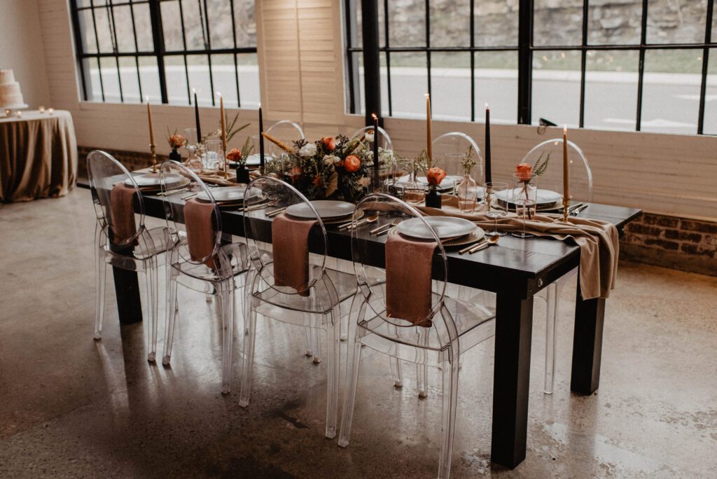 acrylic event chairs for rent