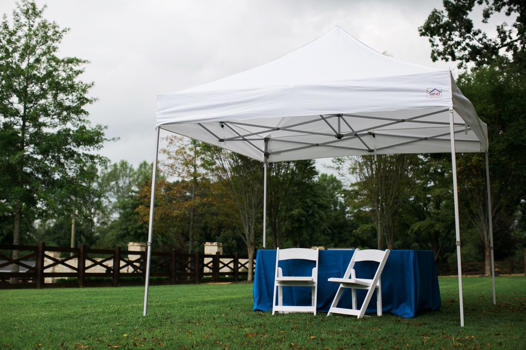 small tents for 4th of july backyard gathering