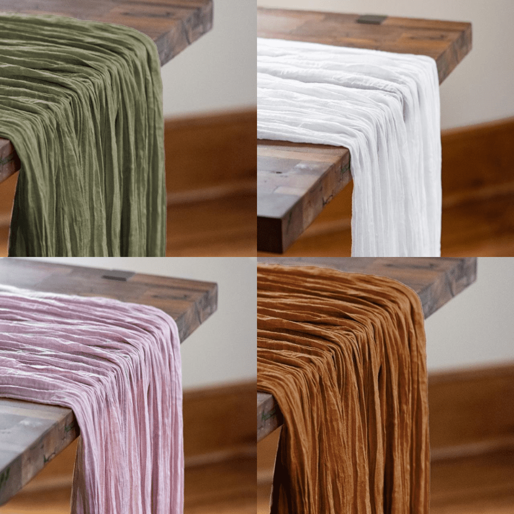 colorful new table runners