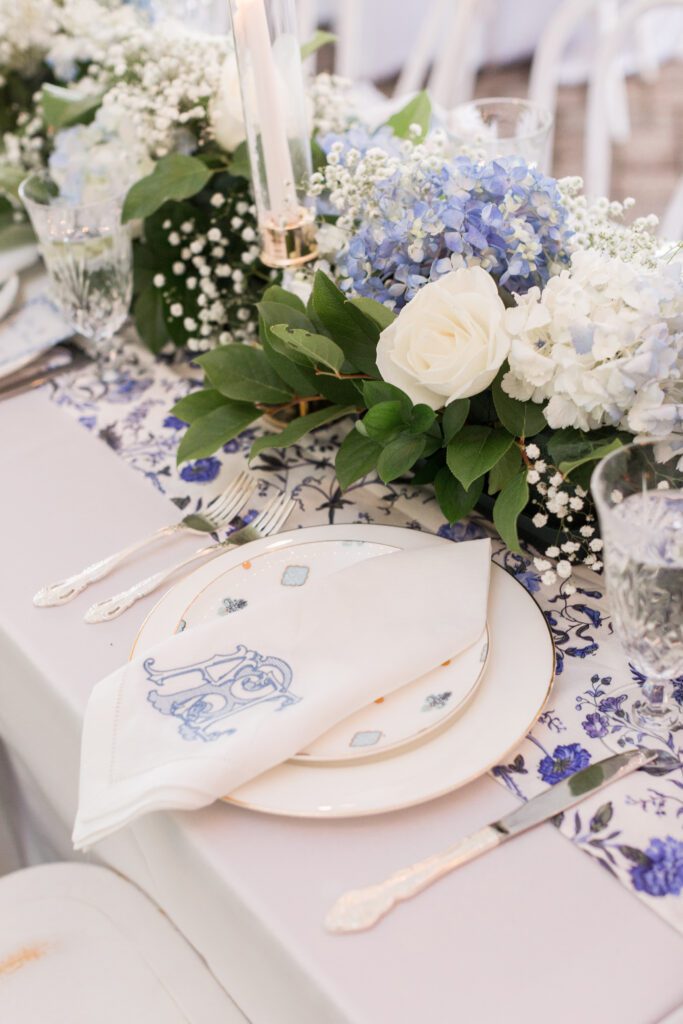 white wedding charger