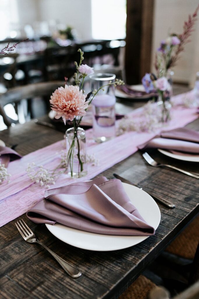 wisteria satin napkins