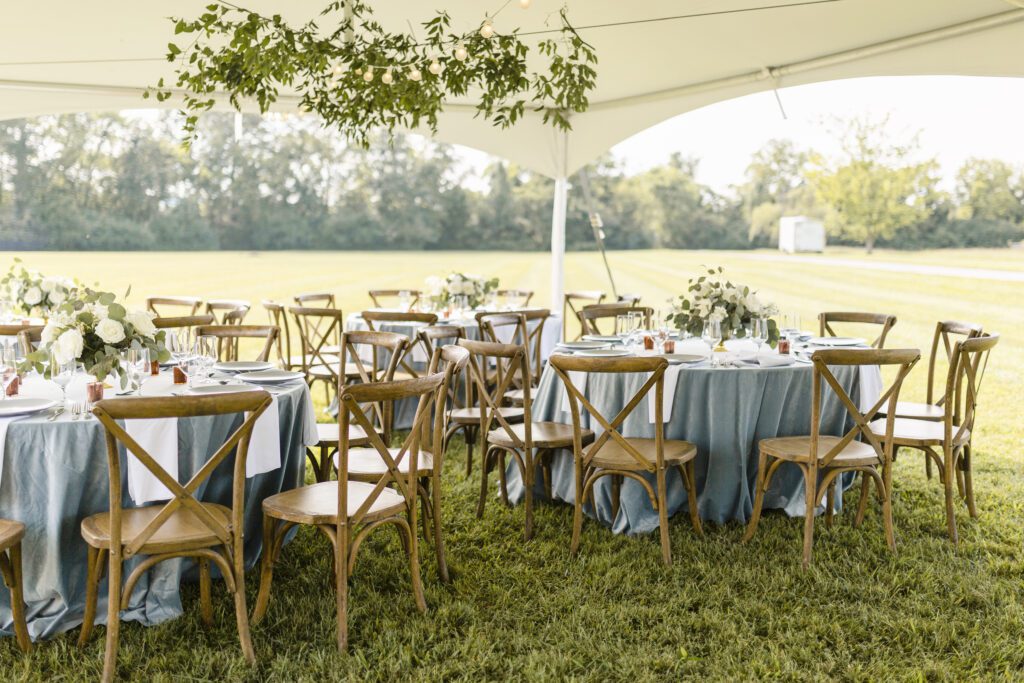 cross back wedding chair rentals