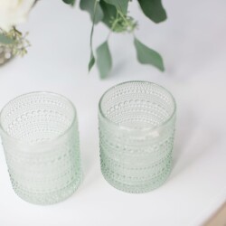 colored glassware for wedding for rent nashville
