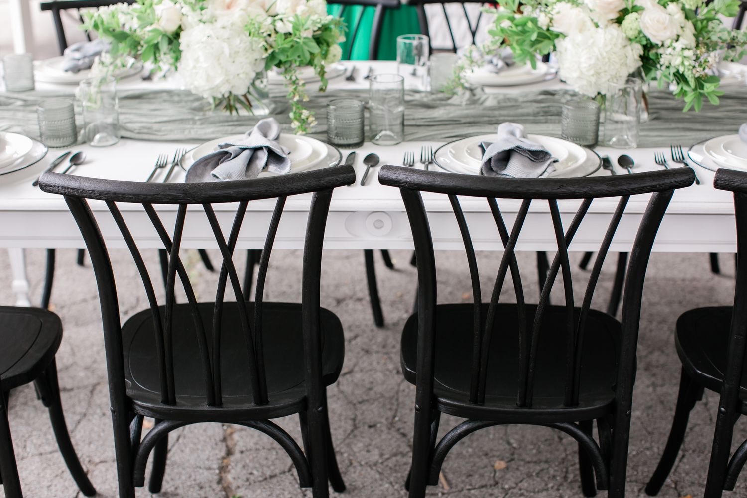 black event chairs for rent