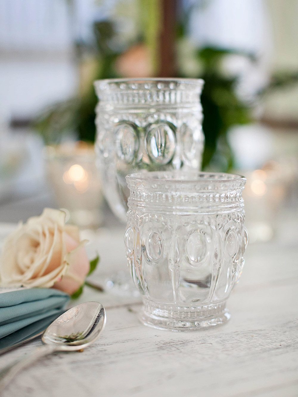 vintage inspired glassware