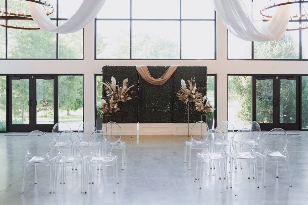 wedding ceremony rentals backdrop