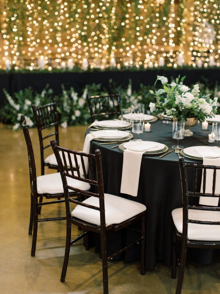 black chiavari chair rental