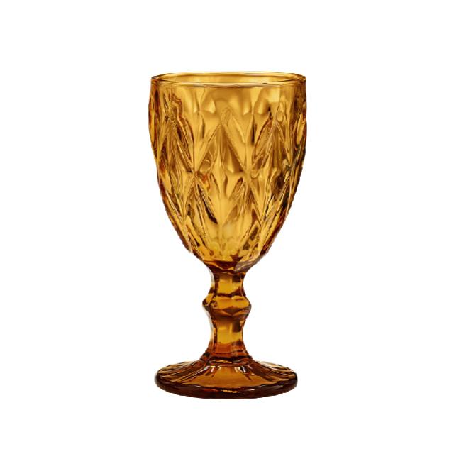 amber colored antique glassware