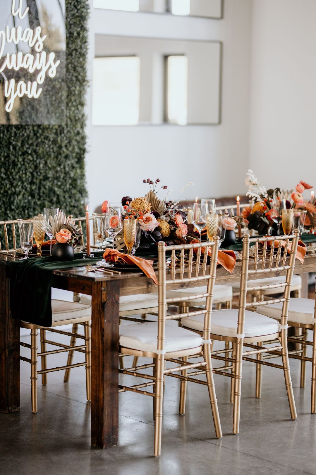 bold moody boho table