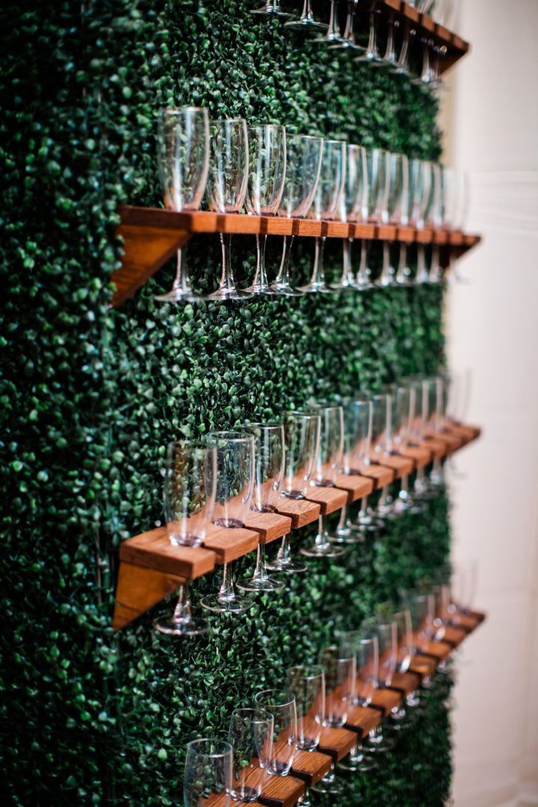 interactive champagne wall