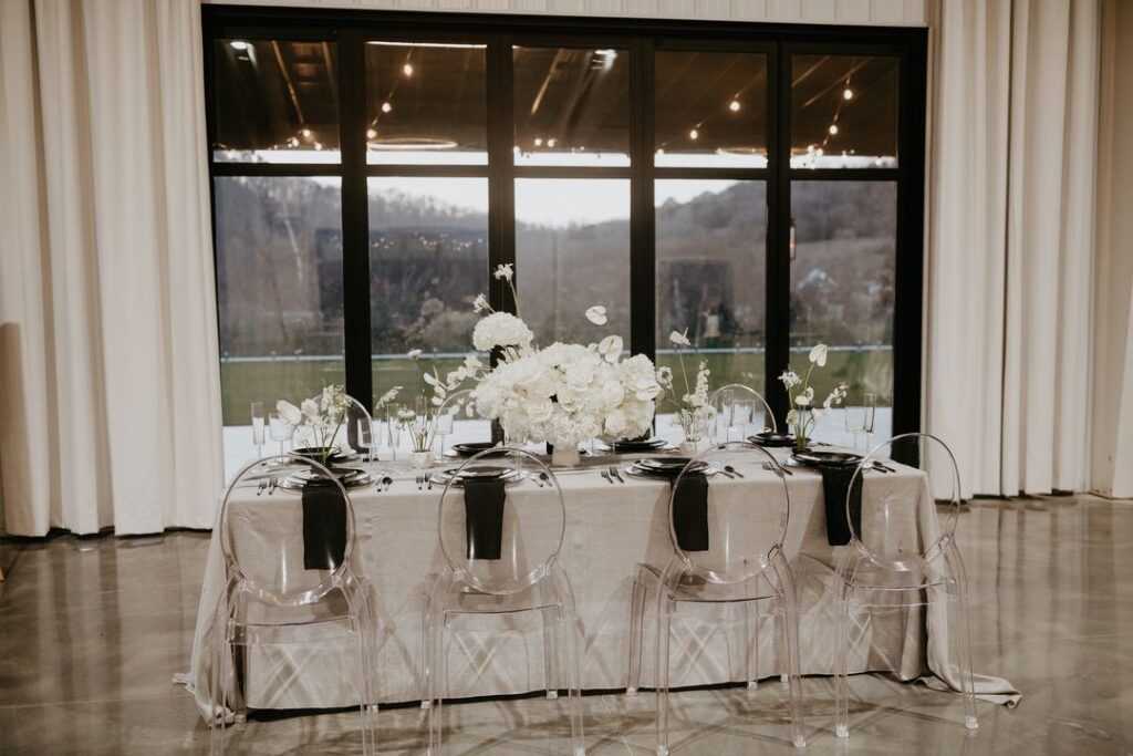 acrylic wedding seating