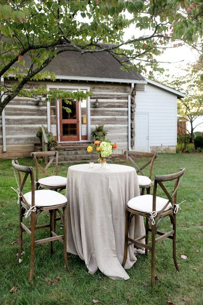 rustic cross back barstools