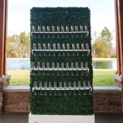 boxwood champagne wall outdoor at Tennessee outdoor event