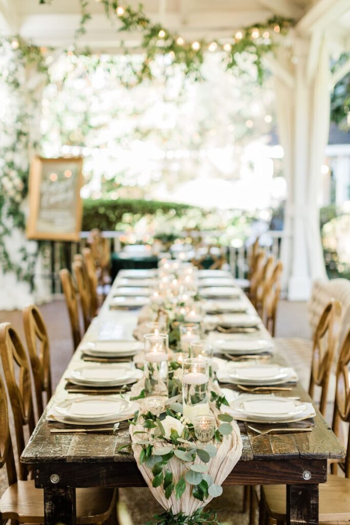 rustic fall wedding table