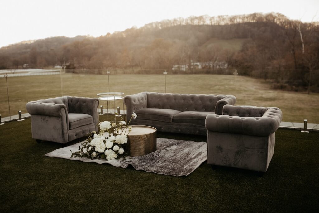 outdoor winter velvet lounge collection