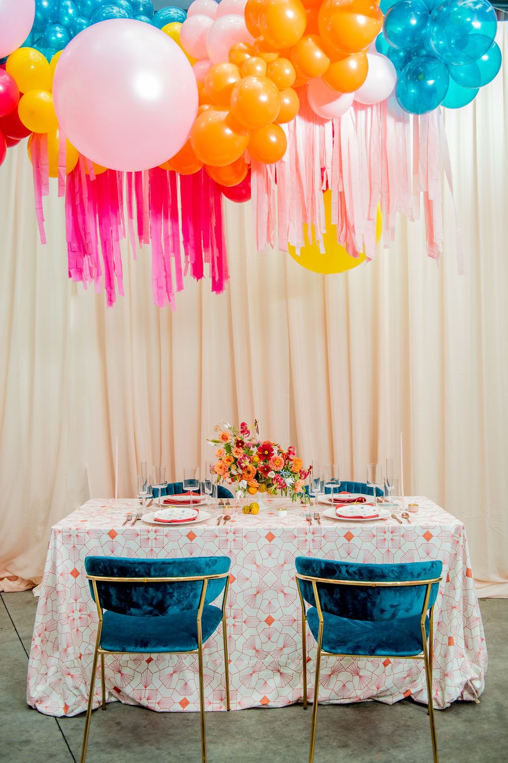 colorful summer party rentals