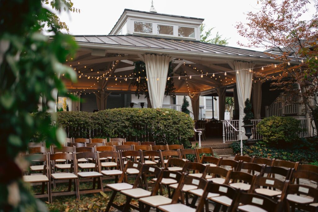 moody fall garden wedding