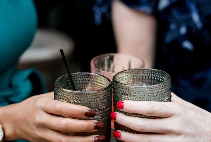 colorful glassware rental