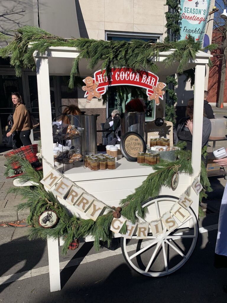 winter hot chocolate bar rental