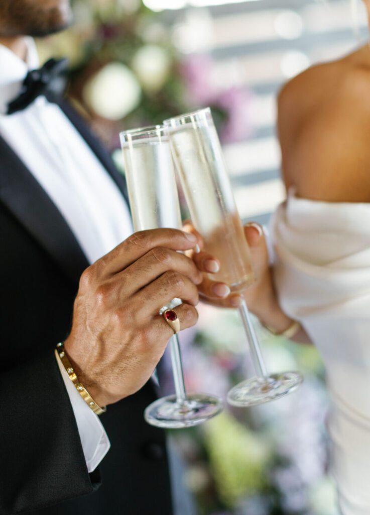 wedding ceremony champange