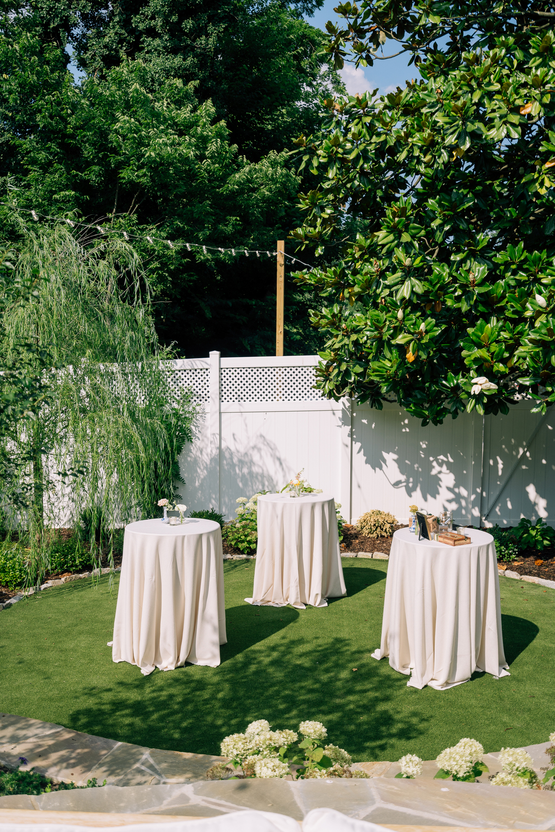 outdoor cocktail hour rentals in Nashville and Franklin tennessee