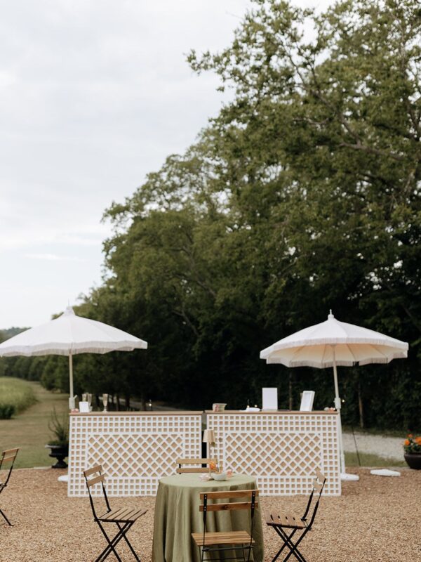 custom event bar rentals in nashville tn, neutral and sage cocktail hour