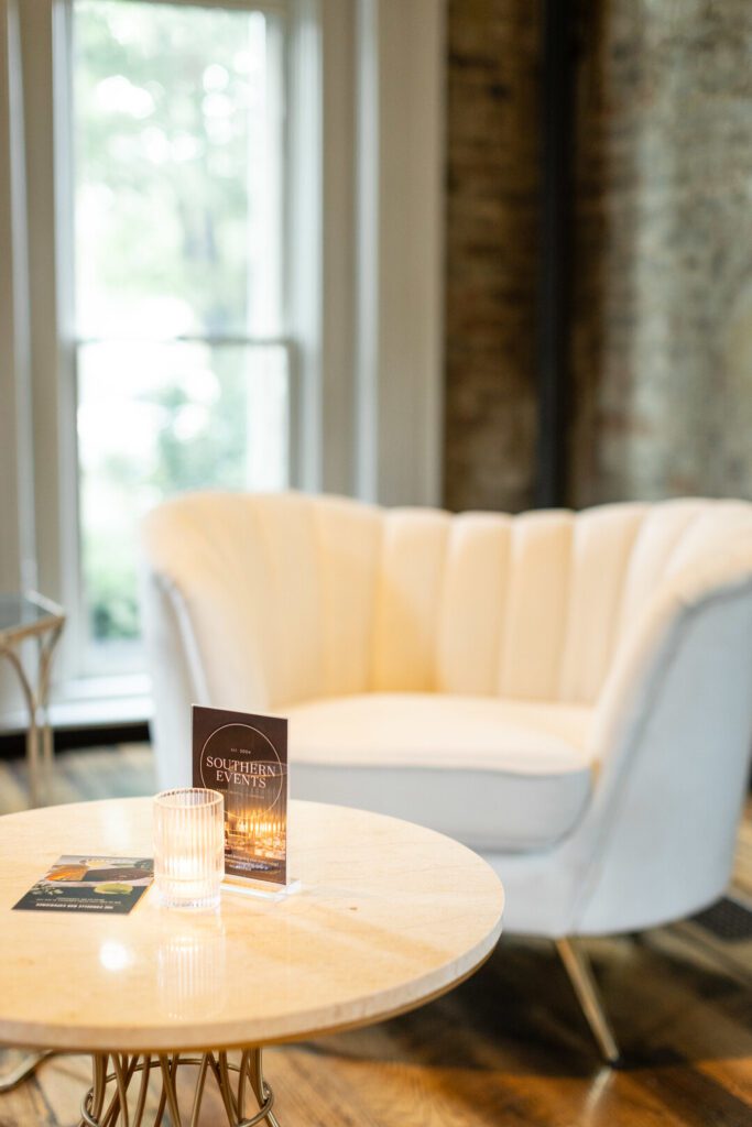 white winter wedding rentals