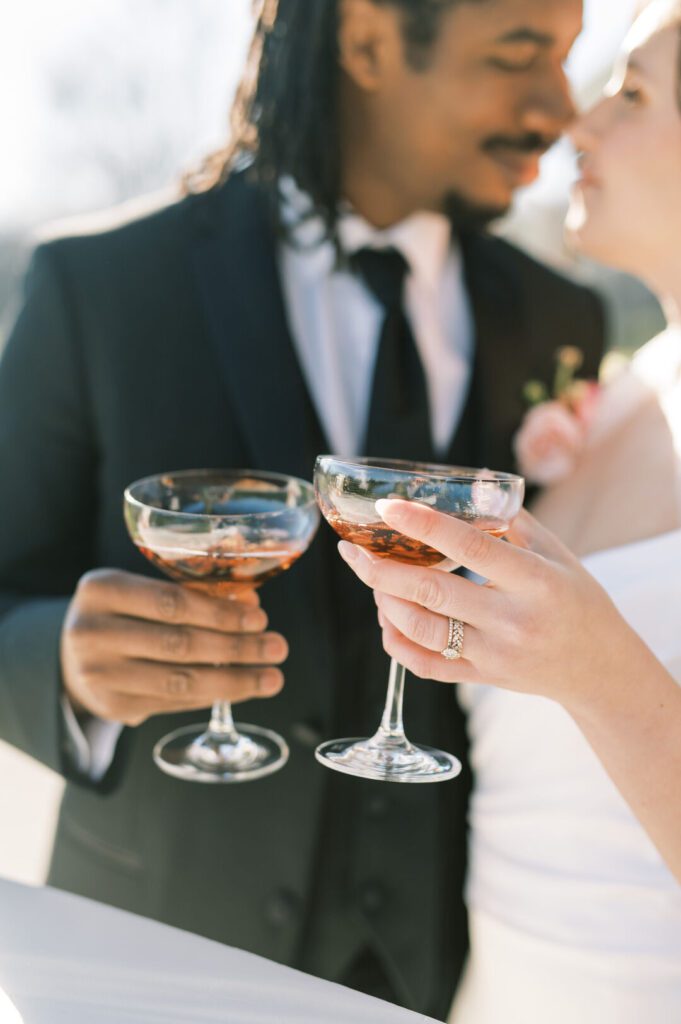 wedding champagne tower ideas