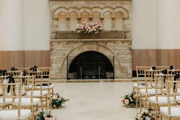 Wedding Ceremony Setup at The Union Station hotel Nashville