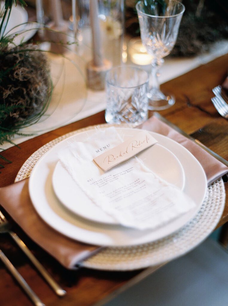 neutral wedding table