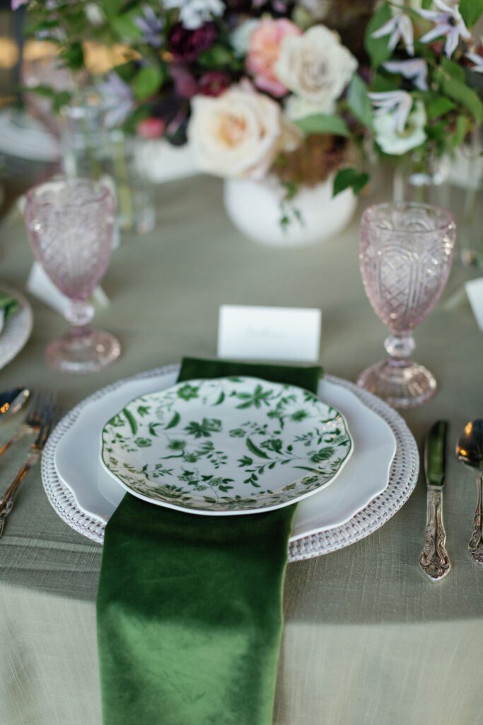 wedding plate rentals
