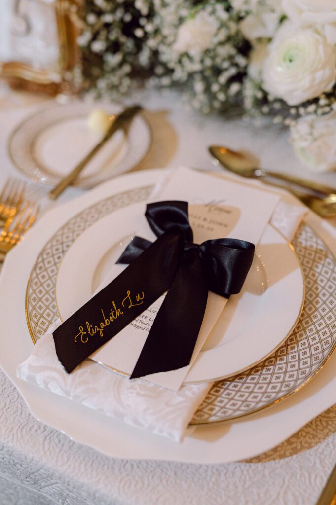 glam wedding table