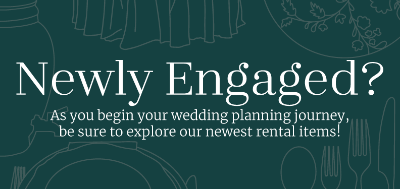 view newest wedding rental items button