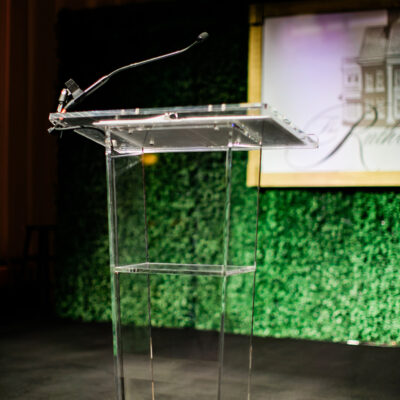 acrylic lectern