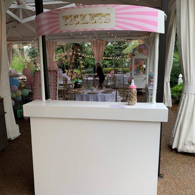 event ticket booth for rent